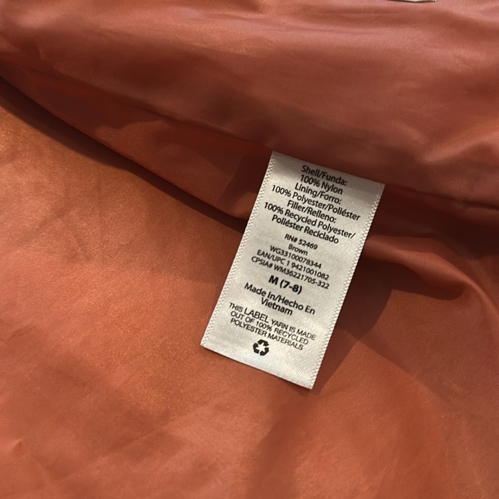 Wonder Nation Quilted Rust Kids Jacket - Picture 5 of 5